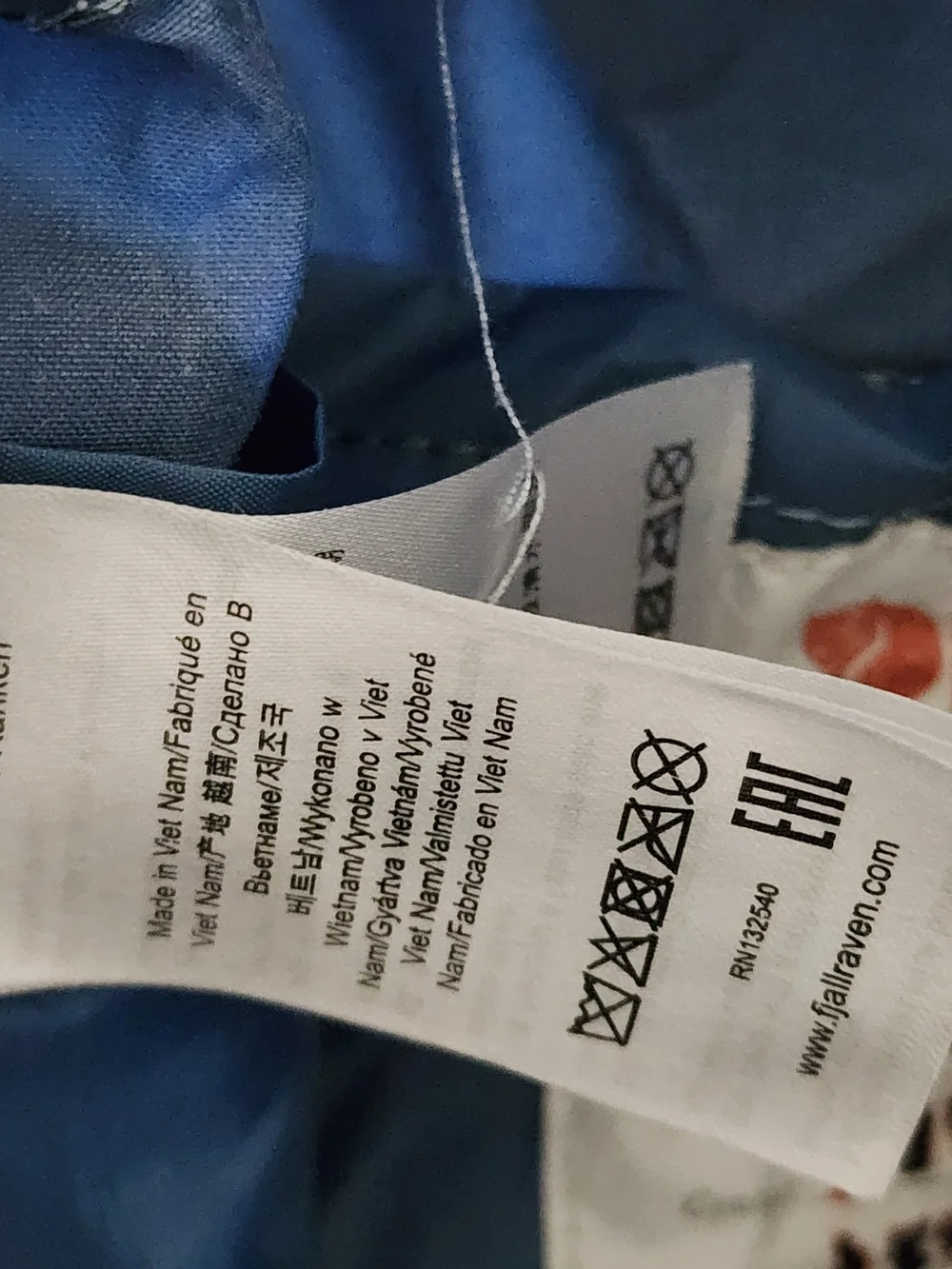 Fjällräven Kånken Blue Backpack Zip Closure Logo Patch Adjustable Strap Pockets